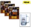 Beer-mug glass dad 400ml asstd