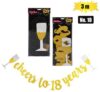 Party banner milestone 3m no-18