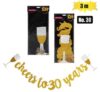 Party banner milestone 3m no-30