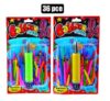Balloons 36pc with air pump mix colours