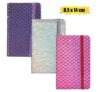 Notebook w/elastic band pattern 8x14cm