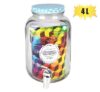 Beverage dispenser gls 4l w/tap