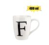 Mug daily tall letter f,400ml