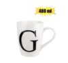 Mug daily tall letter g,400ml