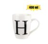 Mug daily tall letter h,400ml