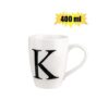 Mug daily tall letter k,400ml