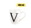 Mug daily tall letter v,400ml