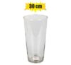 Vase glass florist tapered 30cm clear
