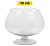 Vase glass footed 25x25cm asstd