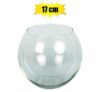 Vase glass florist ball 14.5x17.5cm clea