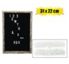 Plaque pl letter board 31x22cm