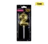 Candle birthday balloon no.2-gld 5cm