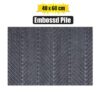 Doormat embossed pile 40x60cm 8mm