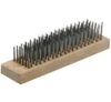 Brush wire block fine shrt-bristle 6-row