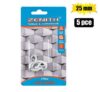 Cup-hooks white-pl-ctd 25mm 5pce zenith