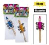 Musical wooden bell w/handle 19cm