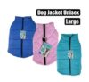 Pet dog jacket with zip unisex-large