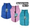 Pet dog jacket with zip unisex-xl