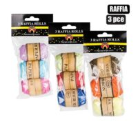 Raffia paper twine 6 asst colors 5mmx10m