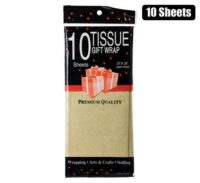 Paper tissue 50x66cm 10xshts gold