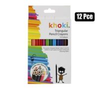 Art+craft jumbo triangle p/crayon 12pc