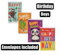 Card & envelope birthday - boy