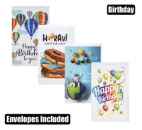 Card & envelope birthday - brights