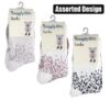 Socks adult fluffy scatter design asstd