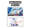 Battery operated helicopter police 20cm