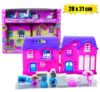 Play-set doll house w/acc 28x21cm