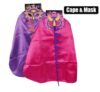 Dress up cape & mask dinosaur girl