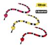 Plush snake asstd 120cm