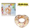 Intex tube 94x89x25cm pink donut heart