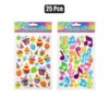 Sticker glitter 25pce asstd